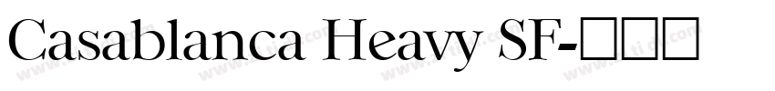Casablanca Heavy SF字体转换